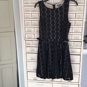 Black / natural lining dress